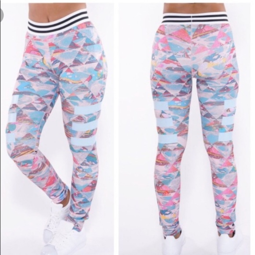*SOLD*Adidas Climalite Adigirl Multicolor Leggings